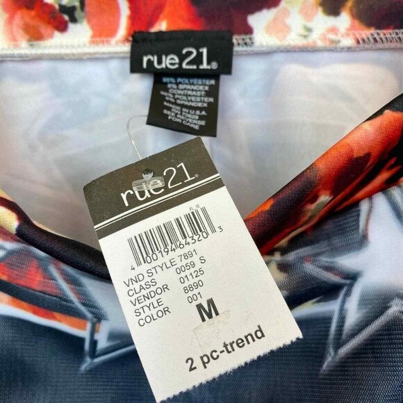 Rue 21 Skirt Womens Juniors Medium Graphic Football Jersey #24 NEW - Picture 2 of 5